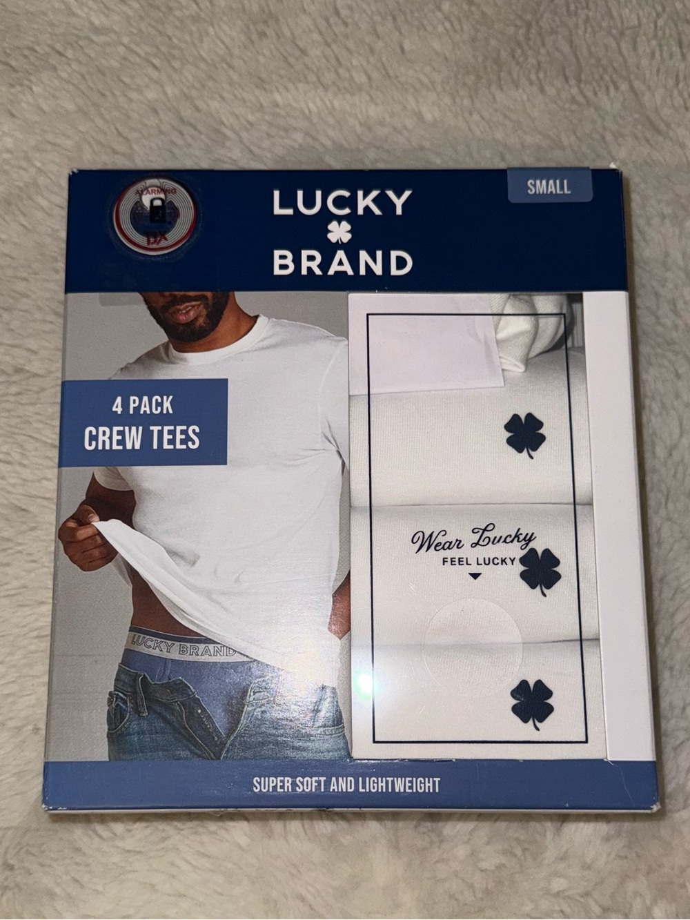 Men’s 4 Pack Lucky Brand Crew Tees